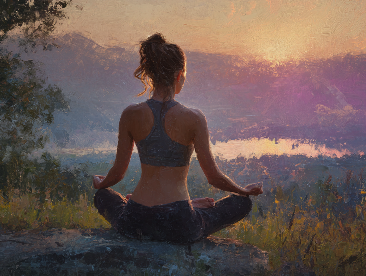 Група людей практикує йогу разом